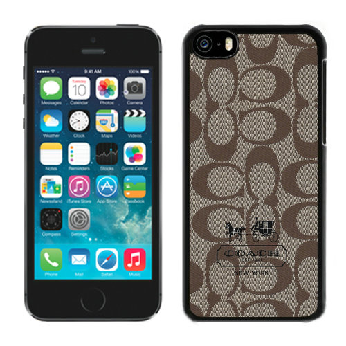 Coach In Signature Beige iPhone 5C Cases DRF Coach In Signature Beige iPhone 5C Cases DRF